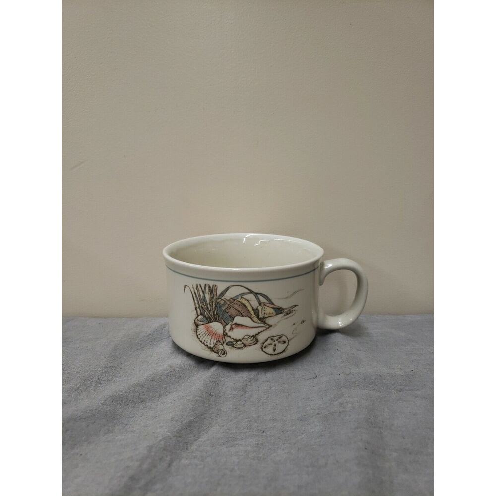 Otagiri Seashore Seashell Nautical Soup Mugs 14 Oz. Japan FS Benefits Charity